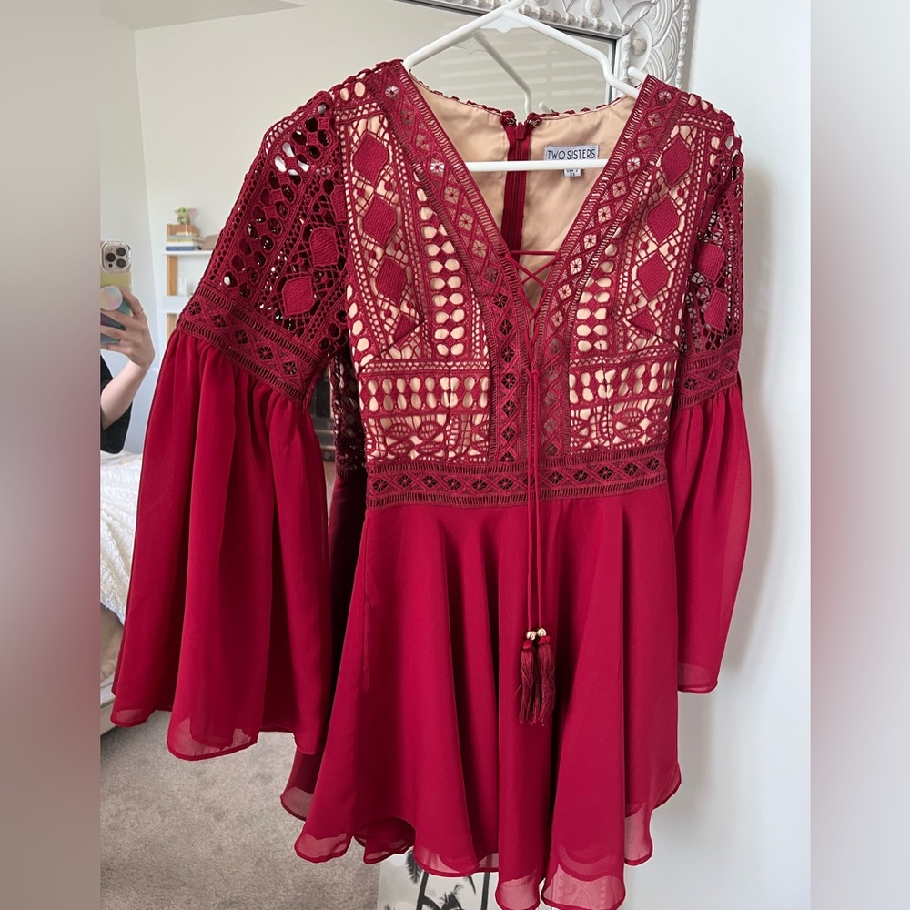 Two Sisters Alyse Dress in Red